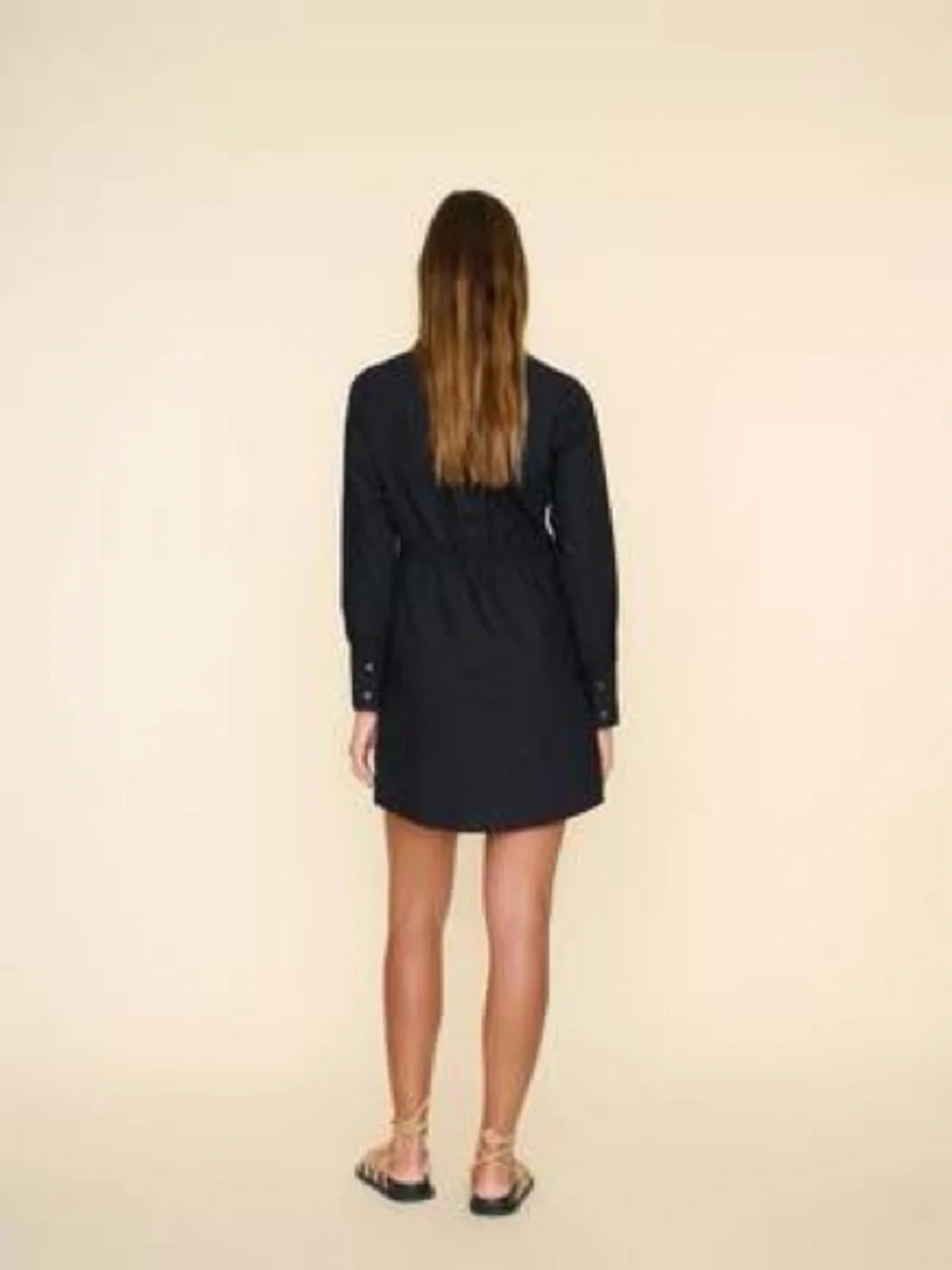 XiRENA Black Button-Front Mini Shirt Dress - Picture 3 of 12